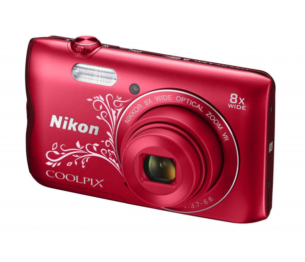 Nikon Coolpix A300 czerwony z ornamentem - 314043 - zdjęcie 3